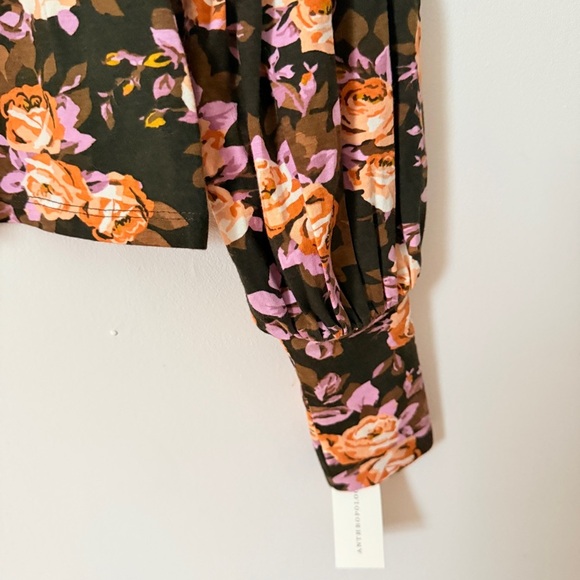 By Anthropologie Tiered-Sleeve Turtleneck Ruffled Long Sleeve Blouse - Picture 5 of 9